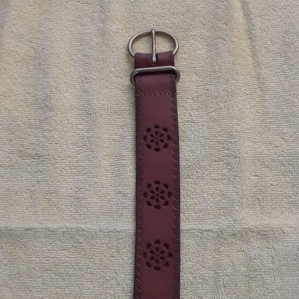Special hand carved leather belt